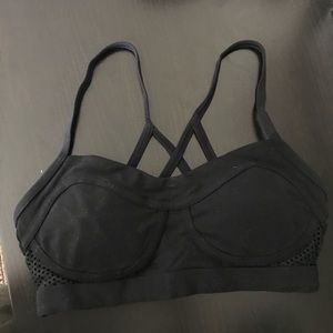 Lorna Jane black straps sports bra